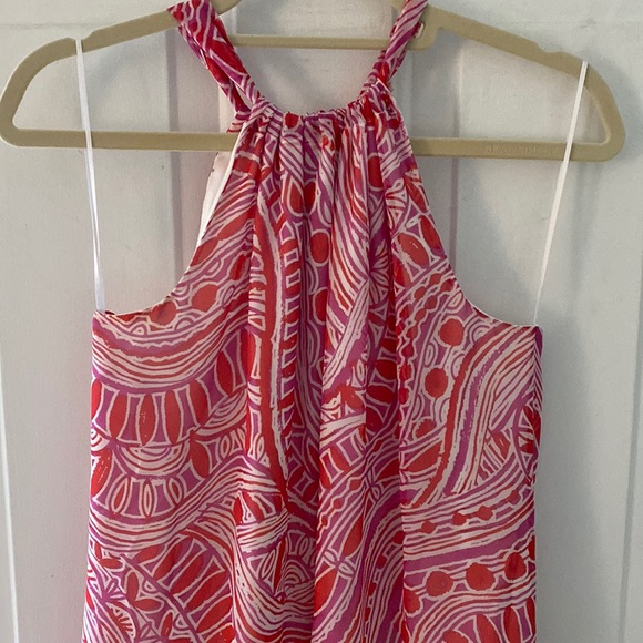 Trina Turk 100% Silk Halter Dress Size 8 - Picture 1 of 12